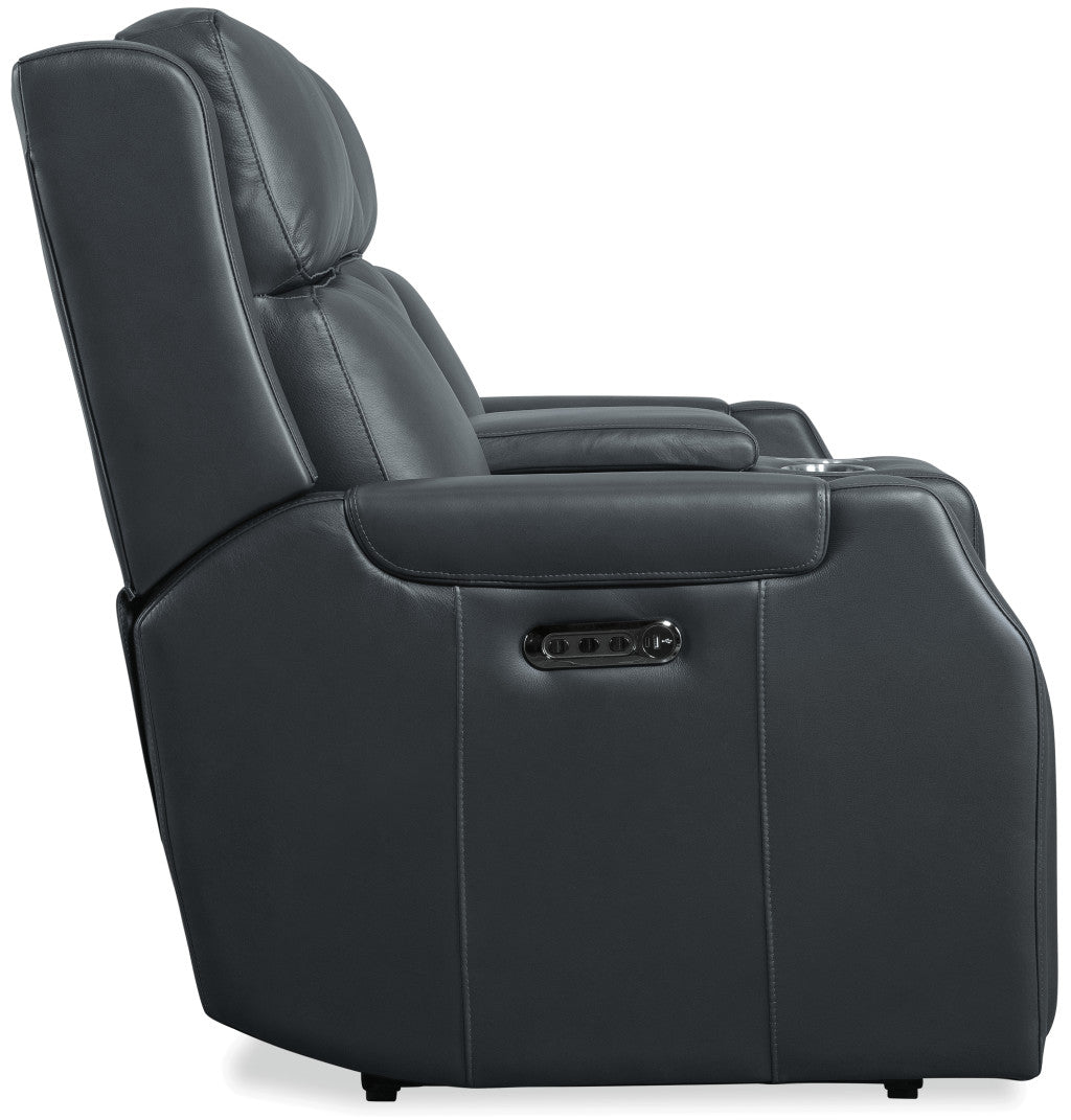 Nelson Zero Gravity Power Console Loveseat with Power Headrests and Lumbar