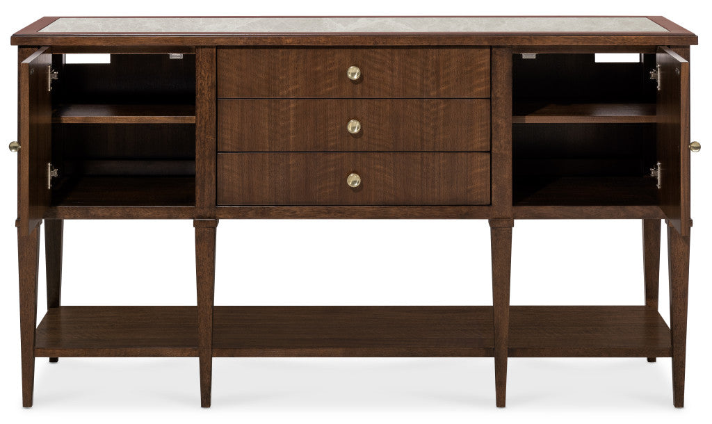 Archives Walnut Server with Marble Top