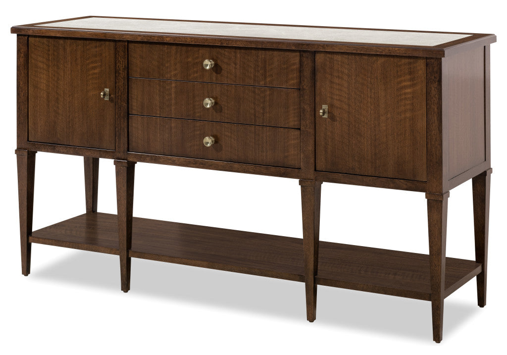 Archives Walnut Server with Marble Top