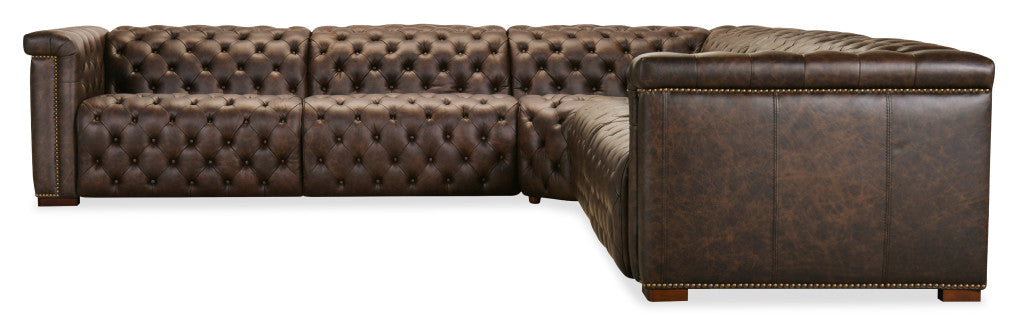Savion Deux 5 Seat Sectional with Three Power Recliners and Six Power Headrests