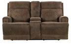 Wheeler Console Loveseat with Power Recline & Power Headrest
