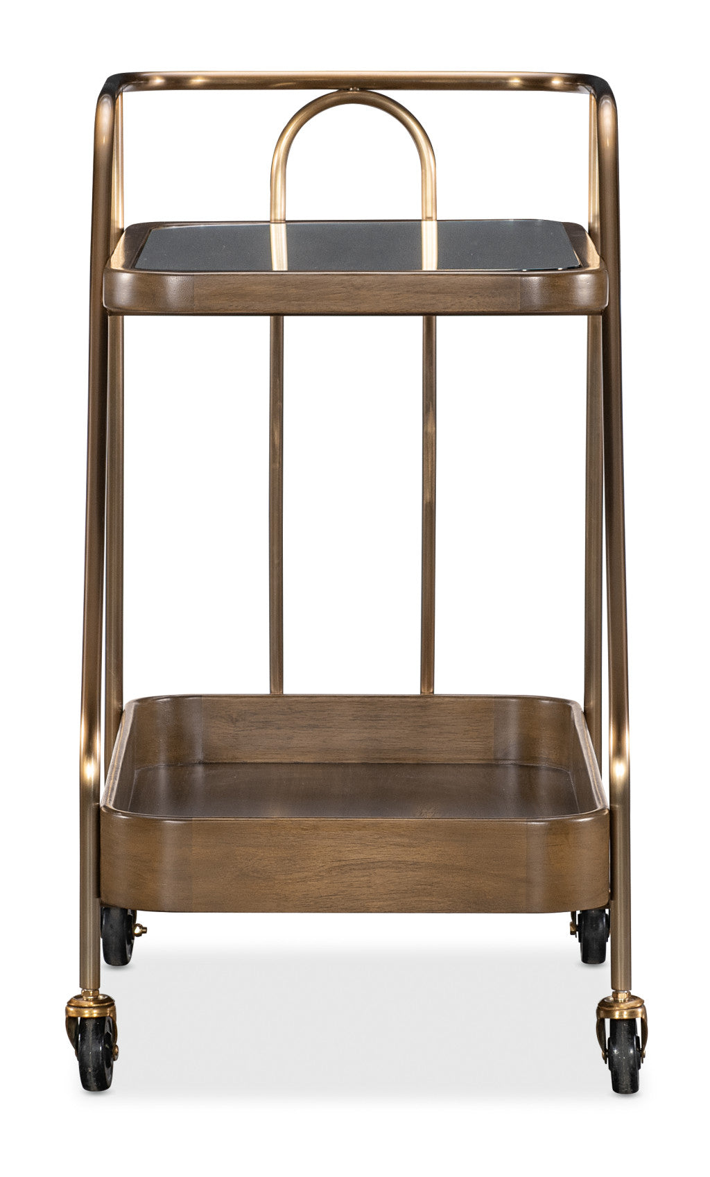 Commerce and Market Walnut Wine and Bar Cart