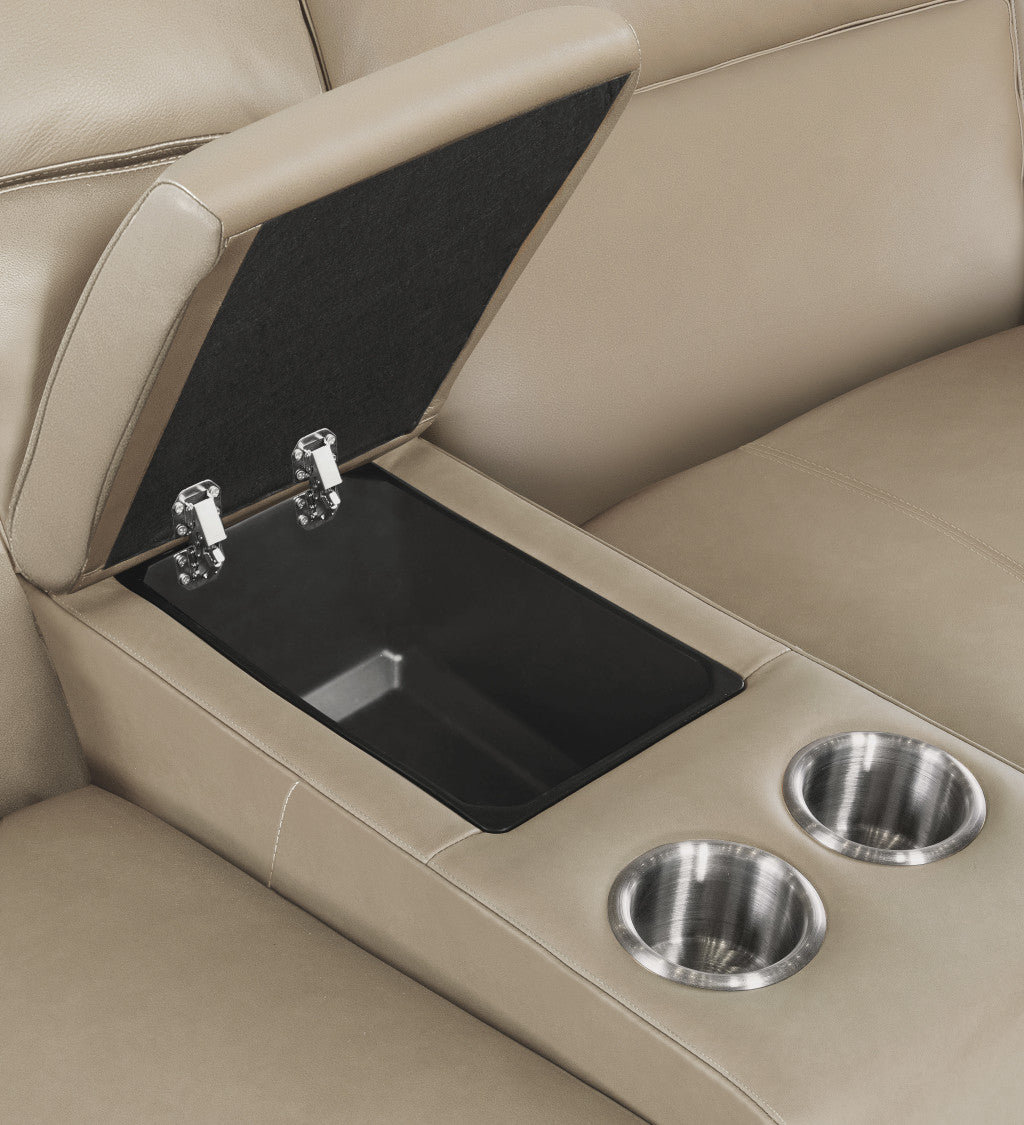 Nelson Zero Gravity Power Console Loveseat with Power Headrests and Lumbar