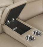 Nelson Zero Gravity Power Console Loveseat with Power Headrests and Lumbar