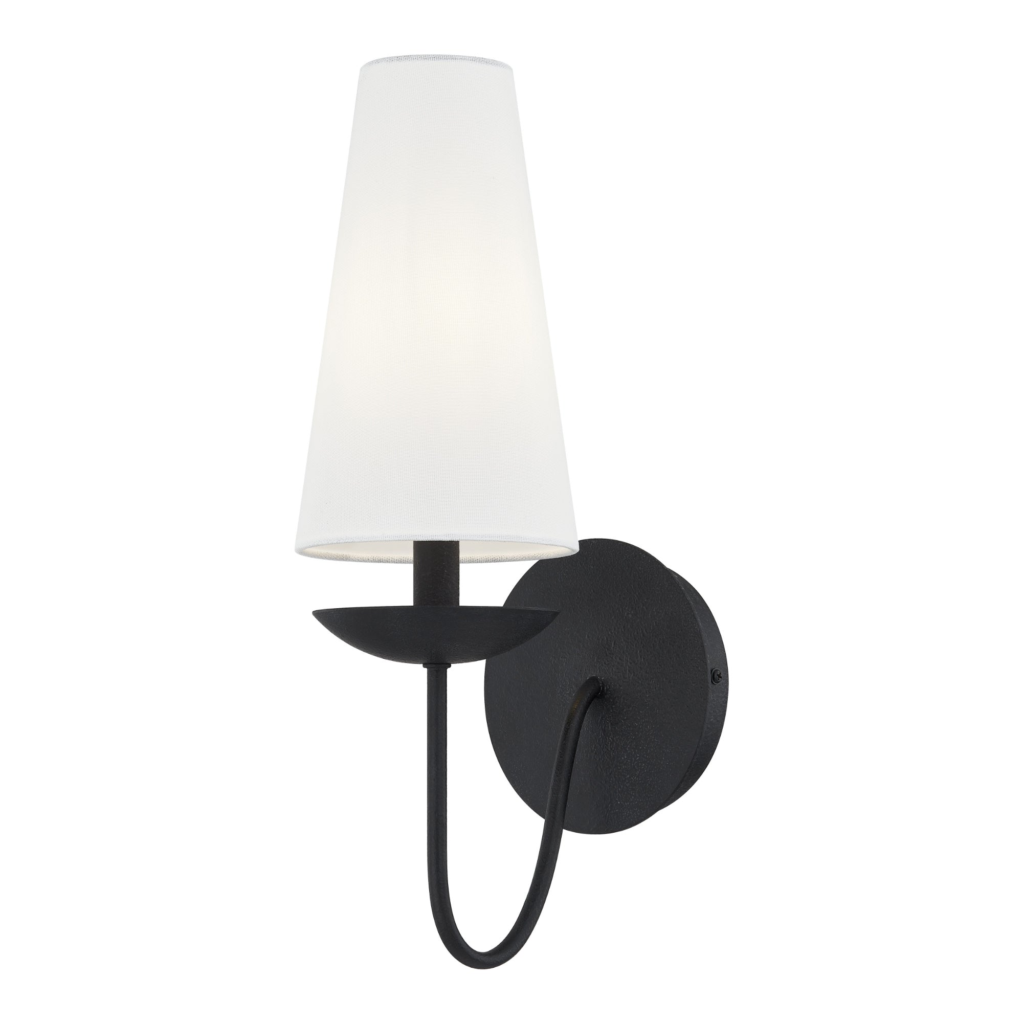 Modern farmhouse matte black wall sconce for bedroom