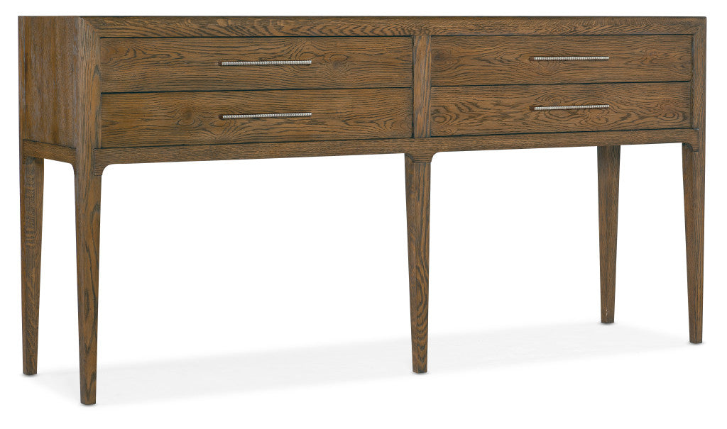 Chapman White Oak Sideboard with Travertine Top