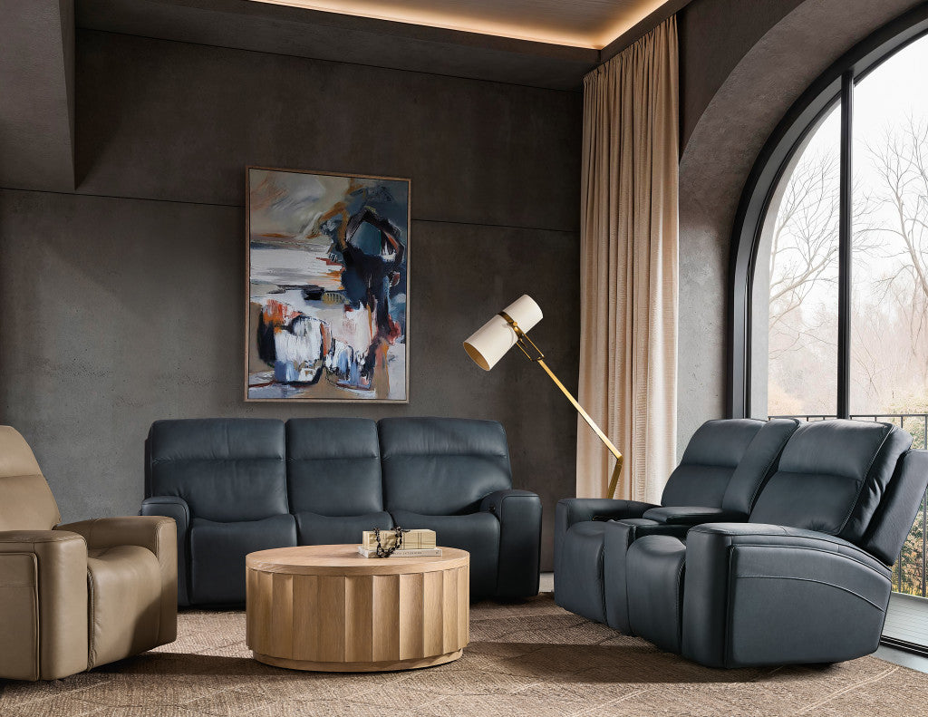 Riverton Power Gliding Console Loveseat with Power Headrest and Lumbar