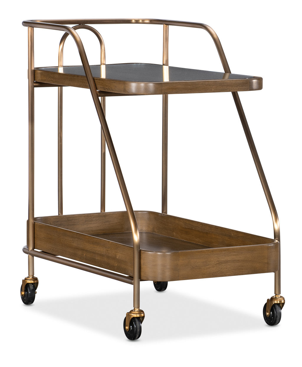 Commerce and Market Walnut Wine and Bar Cart