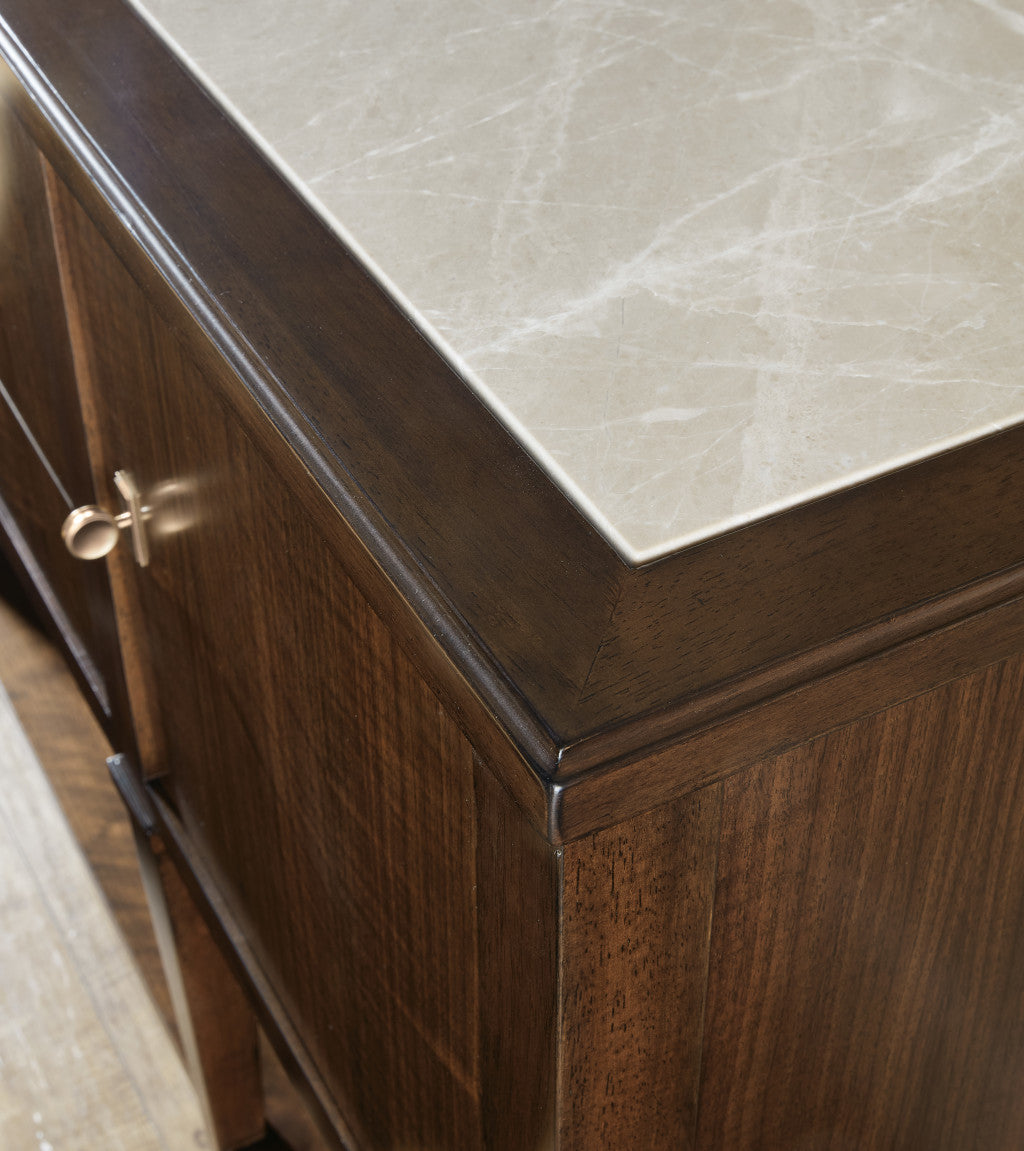 Archives Walnut Server with Marble Top
