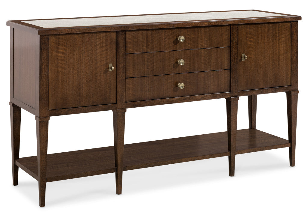 Archives Walnut Server with Marble Top