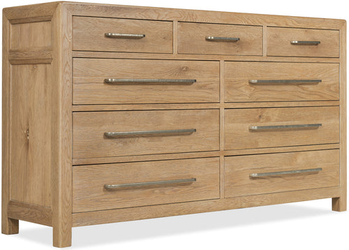 Driftwood Nine-Drawer Dresser