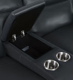 Nelson Zero Gravity Power Console Loveseat with Power Headrests and Lumbar