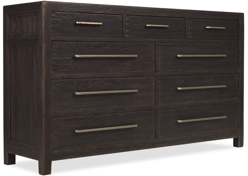 Driftwood Nine-Drawer Dresser