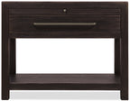Driftwood One-Drawer Nightstand with Stone