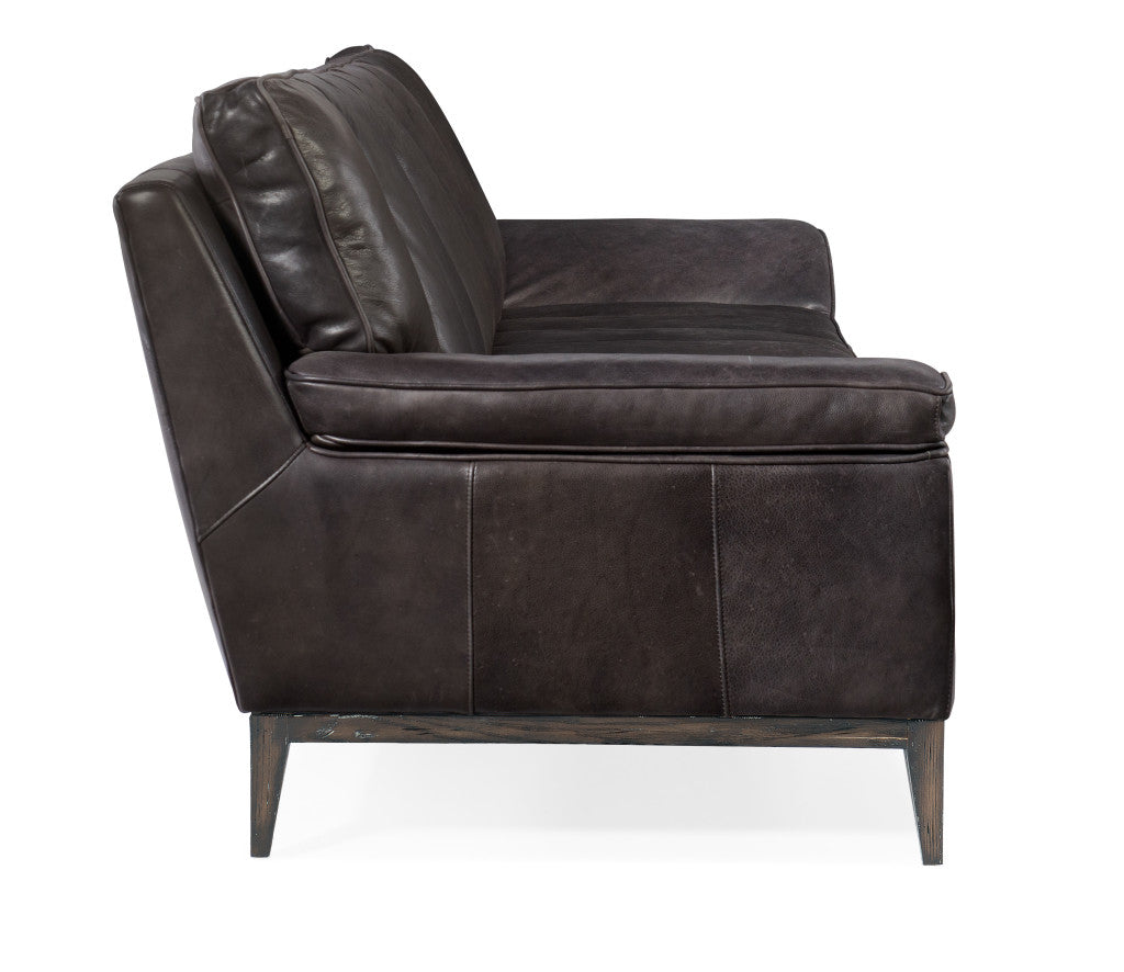 K&or Leather Stationary Sofa