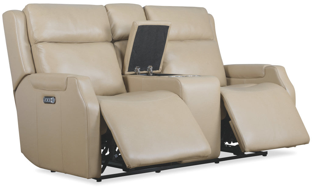 Nelson Zero Gravity Power Console Loveseat with Power Headrests and Lumbar