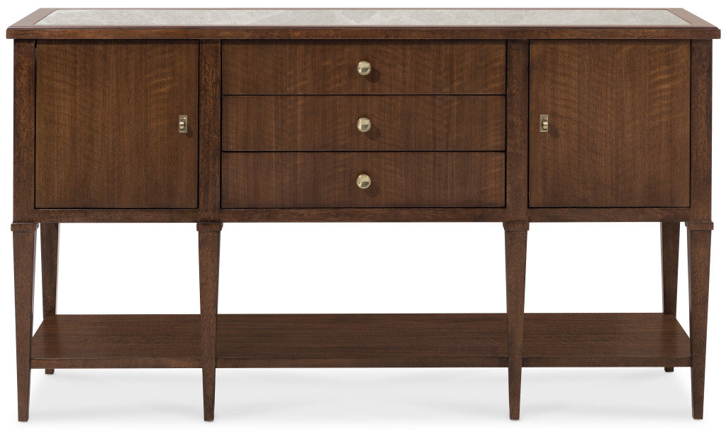 Archives Walnut Server with Marble Top