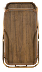 Commerce and Market Walnut Wine and Bar Cart