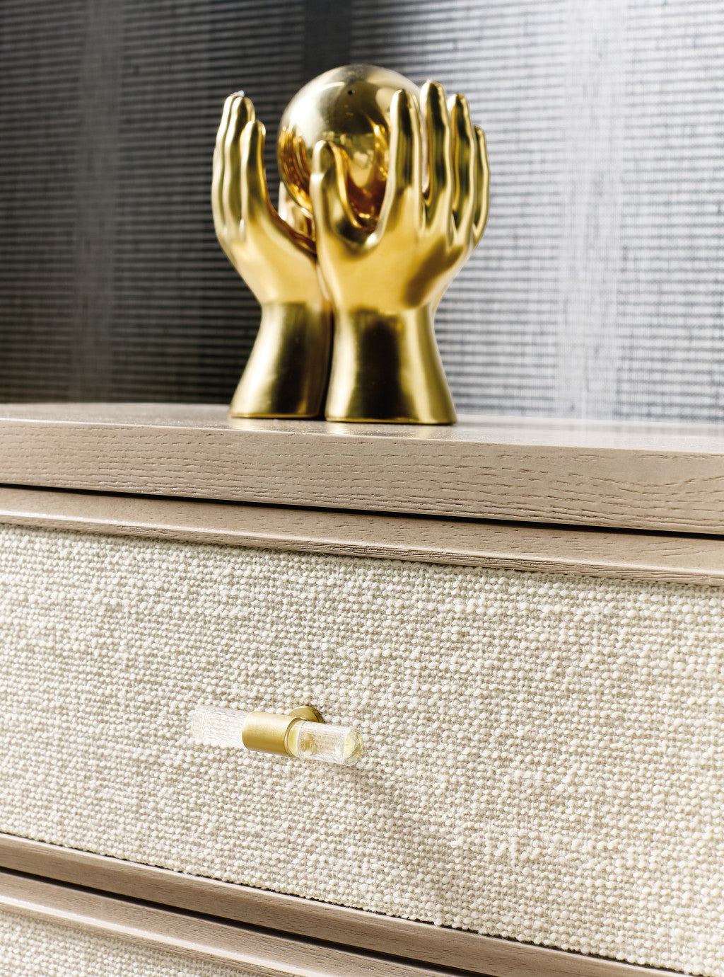 Melange Nightstand with Charging Station