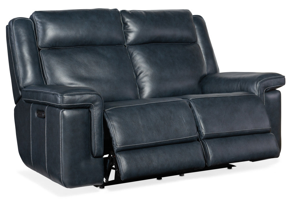 Montel Lay Flat Power Loveseat with Power Headrest & Lumbar
