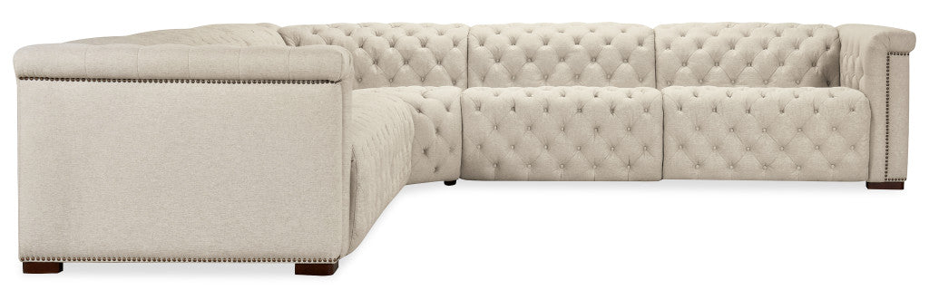Savion Deux 5 Seat Sectional with Three Power Recliners and Six Power Headrests