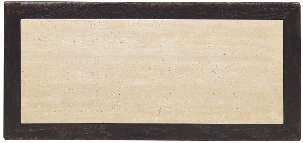 Driftwood One-Drawer Nightstand with Stone