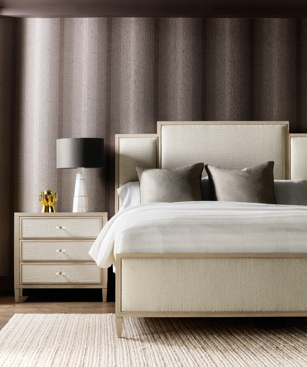 Melange Nightstand with Charging Station